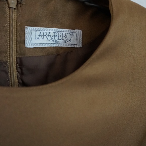 Laura Perro vintage bronze long sleeve swing dress - Picture 5 of 7